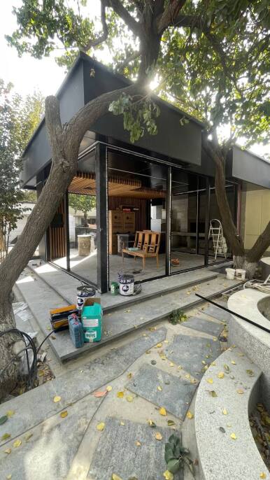 آلاچیق شیشه ای با پروفیل ترمال بریک